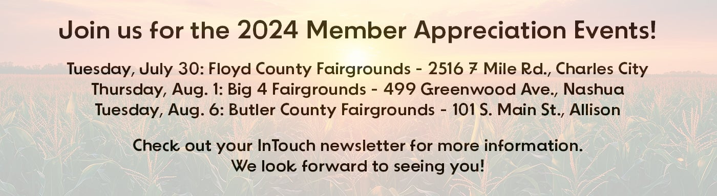 2024 Member Appreciation Event Dates