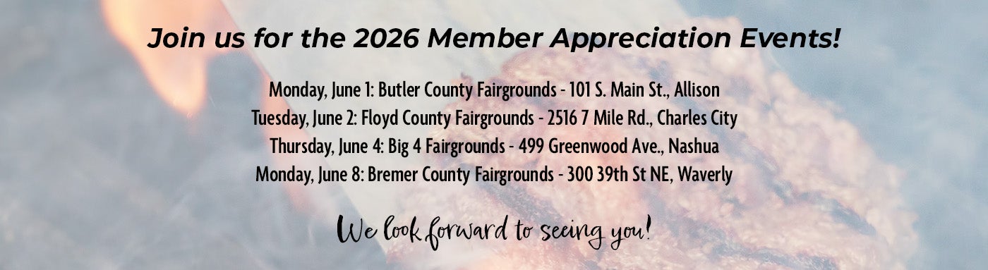 Appreciation Events June 1, 2, 4, 8